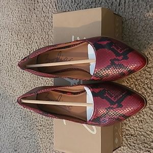 Zodiac red snake shoes